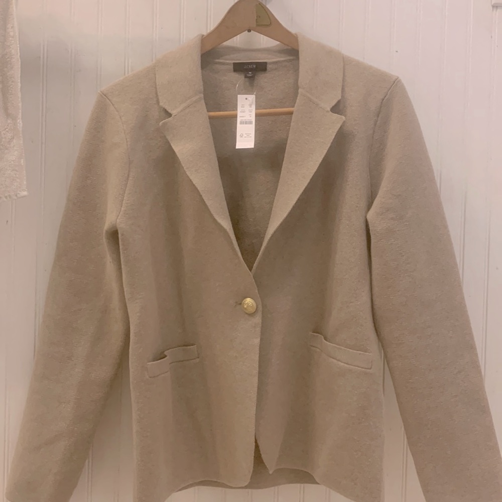 J Crew Camille sweater blazer size M